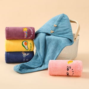 1pc Quickly Dry Hair Hat Super Absorbent Soft Bathroom Women Head Towels Girls Cute Hair Towel Hair Dry Wrap Bonnets