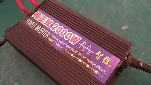【60Hz】Solar Power Inverter Pure Sine Wave 1000W/1600W/2000W/2600W/3000W Converter DC12V / 24V to AC220V Electric Vehicle Car Home Appliance Travel Black New Power Inverter Adapter Premium Quality Aluminium Alloy Power Supply Automobile