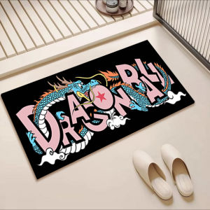 Thảm Chống Trượt Phòng Tắm Hình Con Rồng Bùa May Mắn Thảm Lót Sàn Bằng Vật Liệu Silica Phù Hợp Với Không Gian Gia Đình