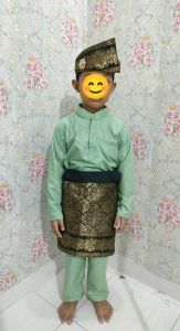 Tanjak Songket Melayu Anak + Rumpak (Kain)