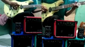 Amplifier Gitar MGX new 3input (Tosca) plus kabel jack free kabel aux