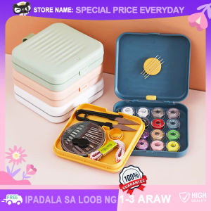 21Pcs Magnetic Sewing Set with Box DIY Japanese Style Multifunctional Sewing Hand Embroidery Tools Portable Needle Thread Box Anti-lost Home Sewing Kit Accessories