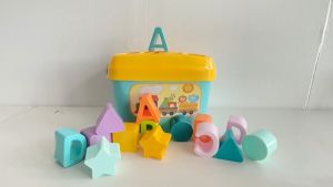 【New Stock 】Baby Toddler Early Learn ABC and shape sorting with Building Blocks - Educational Toys