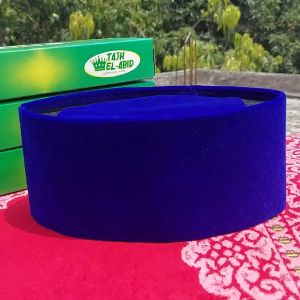 KOPIAH PECI Peci songkok kopiah warna biru jenis ac tinggi 7cm 8cm 9cm bludru eagle gold biru premium Berkualitas