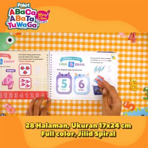 Ziyadbooks: Alat Belajar Menulis Anak - Buku Belajar Menulis Wipe Clean