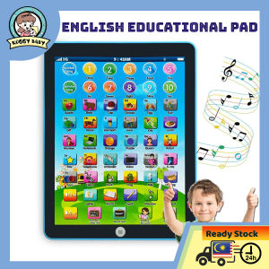KOGGY Kids Educational Tablet Toys Kid Laptop Computer Early Learning Toy Teach Musical Education Toys Mainan Bayi Girl Boy Baby Child intelligent teaching Mini Tablet Pad Educational Learning Letter Toy with Music Sounds Mainan Kanak