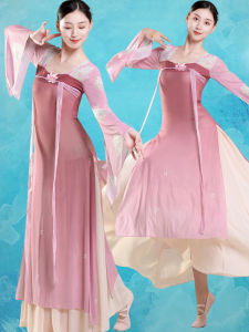 Elegant Classical Dance Performance Costume Womens Shawl Chest Length Dancewear Polyester Traditional Ethnic Stage Outfit