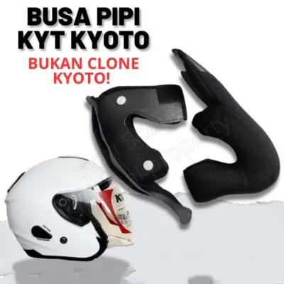 Busa pipi helm KYT KYOTO kancing plastik grade A / cheek pad samping