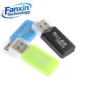 USB 2.0 Interface Card Reader Micro SD TF Flash Memory Card Reader Portable Mini High Speed USB Adapter For PC Computer