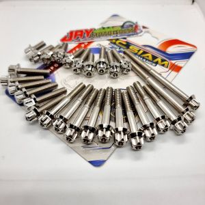 CNC CRANKCASE BOLTS SET RAIDER 150 FI 28 PCS STAINLESS GEAR