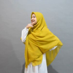 Bella Square Jumbo Syari 130 x 130 cm Hijab Segi Empat Syari Kerudung Jilbab Murah