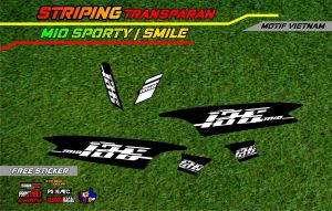 striping stiker transparan mio smile / sporty motif Vietnam style