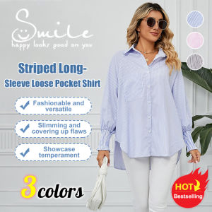 Loose Striped Shirt Top: Casual & Comfortable Fashion