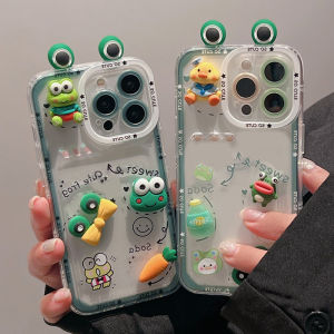 Adorable 3D Frog Silicone Phone Case Full Cover Protection for VIVOX200 X100/X90S/x80pro X70 X60/X50/x30/T1X Anti-Fall Z5X/Z3i/T2