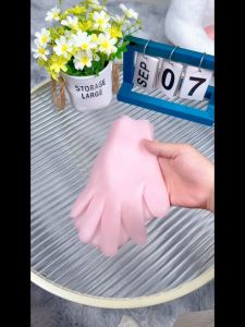 Sepasang Sarung Tangan Silicone Soft Anti-Drying Beauty Care Lembut Gel Glove