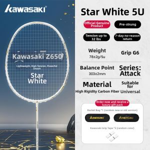 Kawasaki | High Poundage Carbon Fiber Professional Badminton Racket 32 lbs