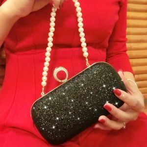 Túi Xách Dạ Hội Đính Đá Cho Nữ Túi Vuông Nhỏ Túi Xách Cầm Tay Túi Đeo Chéo Túi Xách Bằng Da PU Màu Trơn Túi Xách Thời Trang