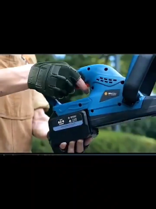 เครื่องตัดแต่งพุ่มไม้ไร้สาย 22นิ้ว ใบมีดสองคม ตัดแต่งกิ่ง ไร้สาย แบตเตอรี่ลิเธียมไฟฟ้าเครื่องตัดหญ้าแบบชาร์