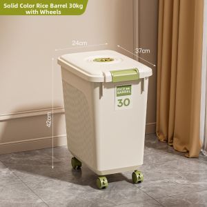 Anti-Pest Moisture-Proof Sealable Rice Storage Container 30kg