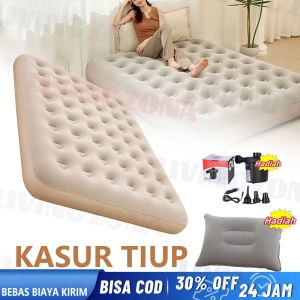Paket Kasur Tiup Matras Kemah Indoor dan Outdoor Bestway 67000 Kasur Angin King [200cm x 180cm]