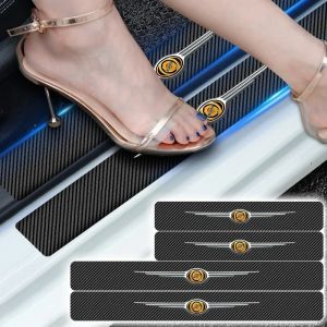Car sticker scratch resistant threshold protection strip carbon fiber For Chrysler 300C Pacifica PT Cruiser Sebring Town Country