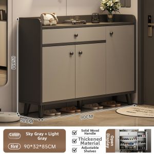 ZHUOHE | Entrance Shoe Storage Cabinet with Coat Rack Multi-functional