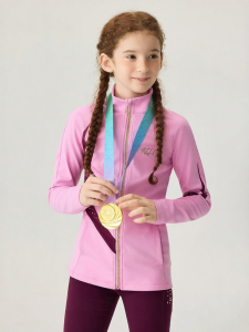 JOLLY BEAN | Sequined Color-blocked Fleece Girls Top