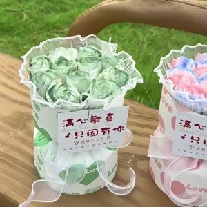 Artificial Flower Rose Scent Bouquet Holding Flowers Birthday Valentines Day Gift Graduation Gift