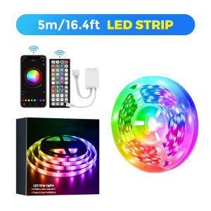 Led Lights for Bedroom  Color Changing RGB Led Strip Lights with 44 Keys Remote and App Control Music Sync Led Light
