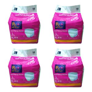 4Packs Rx Dr.Care Adult Diaper Pull Ups Large 10Pcs Per Pack