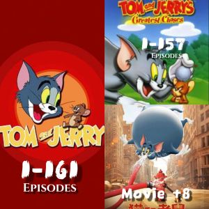 Tom and Jerry 猫和老鼠 shipped From Malaysia🇲🇾 【TV 1940-1967～1-161Episodes】【TV 4K 1-157 Episodes】【Movie +8】MP4 USB 32GB 马来西亚🇲🇾发货