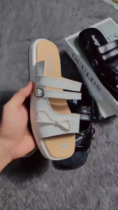 Sandal Cewek Keren Sendal Wanita Viral Kekinian Sandal Slip On