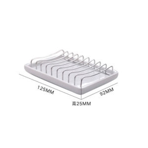 Nordic Style Double Layer Soap Dish 304 Stainless Steel Draining Soap Plate Bathroom Hotel Soap Tray Soap Holder Pure Color