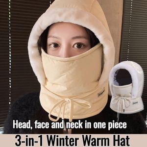 Multifunctional 3-in-1 Winter Cycling Hat Thickened Ear Protection and Wind Protection Flight Cap
