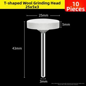 KINGXINJX | Wool Polishing Pad T-Type Soft Mirror Polishing Wheel