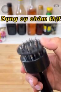 Dụng cụ châm bì xăm bì xâm bì cây châm thịt xâm thịt xăm thịt làm mềm thịt làm heo quay da giòn