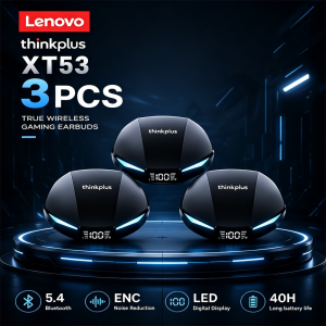 Lenovo | Tai Nghe Không Dây Bluetooth 5.3 Lenovo XT53 Tai Nghe Thể Thao Trong Tai Chế Độ Kép Có Độ Trễ Thấp Có Mic Khử Tiếng Ồn Chủ Động