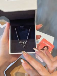 FANCI 925 Sterling silver diamond Bracelet for women no rusting chain birthday gift gelang perempuan范琦925纯银钻石手链【免费精美包装】蝴蝶结-3情人节生日礼物