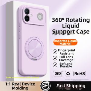DAOWAIREN | Shockproof Liquid Silicone Case with Stand Compatible Redmi