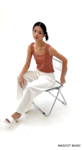 MASCOT Basic Tanktop Wanita Croptop Polos Rib Premium M. 2383