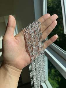 คตกิจลูกตุ้ม เงินประเทศลาว มี18/24นิ้ว สร้อยเงิน เครื่องเงิน