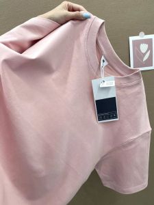 American Retro Pure Cotton Pink Short Sleeve T-shirt Female Summer 2024 New Arrival Best Selling Loose Chic Hong Kong Style Half Sleeve Tops