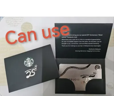 Starbucks Malaysia Exclusive 25th Anniversary Metal Card