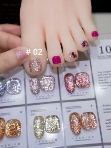 1-10pcs PSK ใหม่แฟชั่นยอดนิยม Super Glitter Nail Art Spotlight 5D ระเบิดเงาฟิล์ม Series Broken Diamond เจลเล็บ