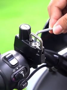 Motorcycle Helmet Lock: A Rustproof & Compact Zinc Alloy Anti-theft Device