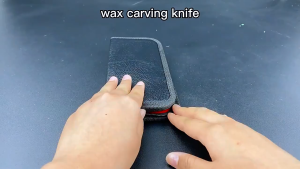 PHYHOO 10 Pcs Stainless Steel Wax Carving SetCeramic & Polymer Clay Tools with Black Leather Case