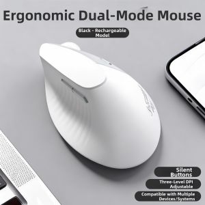 Mofii | Ergonomic Vertical Quiet Dual-Mode Wireless Bluetooth Mouse