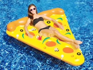 (TẶNG BƠM) Phao pizza nằm phao pool party phao đi biển