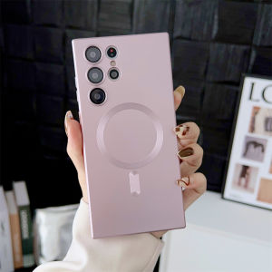 szhaiyu | For Samsung Galaxy S25 S24 S23 Ultra S21 S20 Plus Note 20 Ultra Luxury Matte Magnetic Case For Magsafe Shockproof Phone Cover