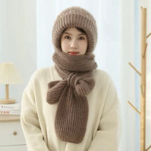 Korean Style High Collar Knitted Scarf Womens Winter Outerwear Warm Neck Protection Fake Collar Shawl Cowl Neck Wrap